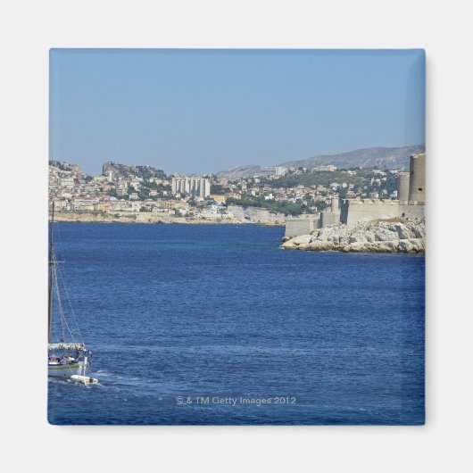 Segelboot-Kreuzfahrt mit Chateau d'If in Marseille Magnet (Vorne)