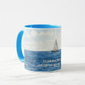 Segelboot Kunst Spaß Kaffee Tasse Cup (Vorderseite Links)