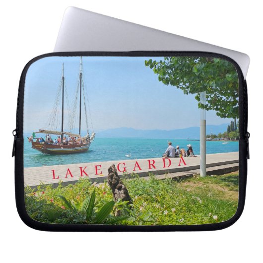 Segelboot Lake Garda Aussicht Laptop Case (Vorderseite)