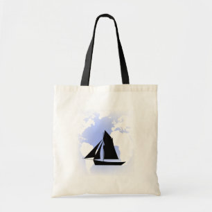 Segelboot-Leinwand Tote Tasche