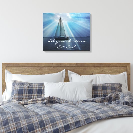 Segelboot Leinwand Wrap (Insitu (Schlafzimmer))