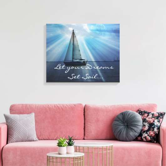 Segelboot Leinwand Wrap (Insitu (Wohnzimmer))