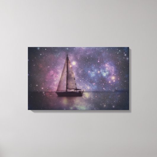Segelboot Leinwand Wrap (Vorderseite)