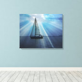 Segelboot Leinwand Wrap (Insitu (Holzboden))
