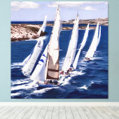 Segelboot Leinwanddruck (Insitu (Holzboden))
