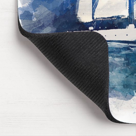 Segelboot Malerei Personalisierten Maus Pad Mousepad (Ecke)