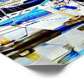 Segelboot Marina Fotografie Poster (Ecke)
