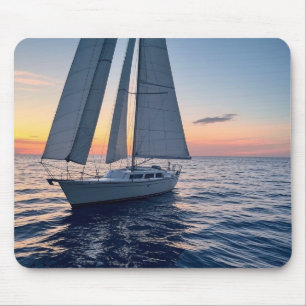 Segelboot-Mauspad Mousepad