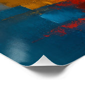 Segelboot-Meereslandschaft-Wandkunst Poster (Ecke)