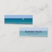 Segelboot Mini Visitenkarte (Vorne/Hinten)