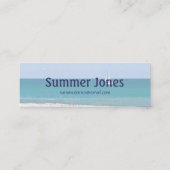 Segelboot Mini Visitenkarte (Rückseite)