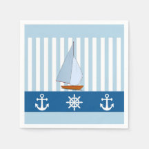 Segelboot mit Anker- und Schiffrad