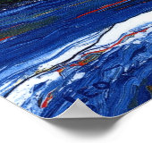 Segelboot mit Berg Rainier Poster (Ecke)