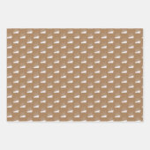 Segelboot mit nautischem Gold und Weißschiff Geschenkpapier Set (Vorderseite 3)