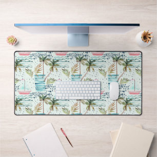 Segelboot mit Palm Tree Muster 2 Schreibtischunterlage