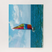 Segelboot mit Rainbow Spinnaker Puzzle (Vertikal)
