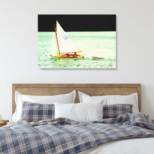 Segelboot mit ramponierter Leinwand (Insitu (Schlafzimmer))