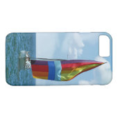 Segelboot mit Regenbogenspinnaker Case-Mate iPhone Hülle (Rückseite (Horizontal))
