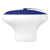 Segelboot-Monogramm-oder Namen-Gewohnheit Keramikknauf (Seitenansicht)