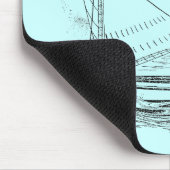Segelboot Mousepad (Ecke)