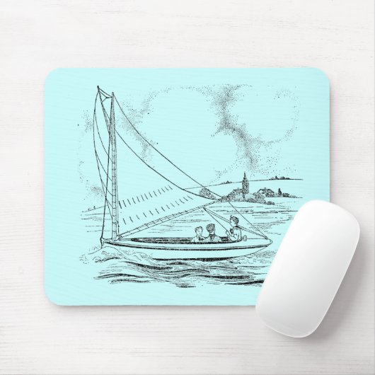 Segelboot Mousepad (Mit Mouse)