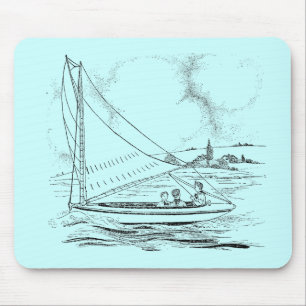 Segelboot Mousepad