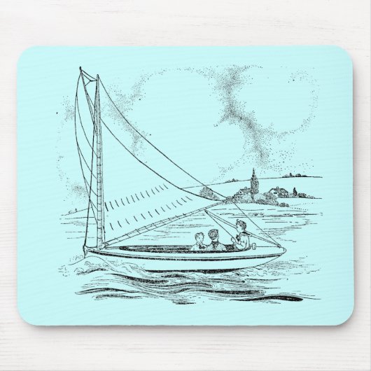 Segelboot Mousepad (Vorne)