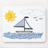 Segelboot Mousepad (Vorne)