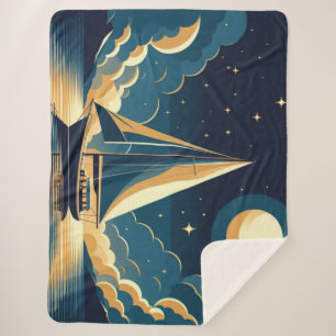 Segelboot nachts sherpadecke