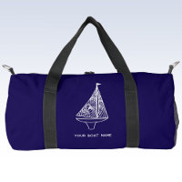 Segelboot Name Nautical Navy Blue