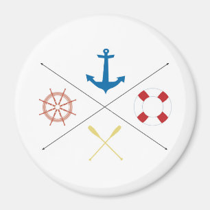 Segelboot Nautic Anchor Segelboot Ore Steer Magnet