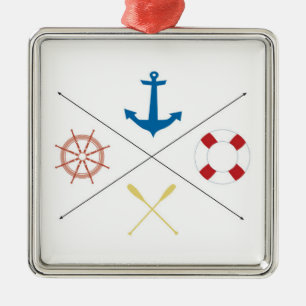 Segelboot Nautic Anchor Segelboot Ornament Ore Ste Aus Metall