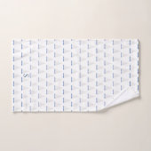 Segelboot-Nautisches Monogramm Badhandtuch Set (Handtuch)