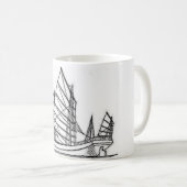 Segelboot Ost Kaffeetasse (VorderseiteRechts)