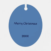 Segelboot Oval Metal Ornament Aus Metall (Rückseite)