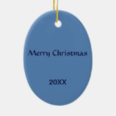 Segelboot Oval Ornament (Hinten)