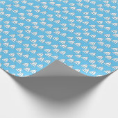 Segelboot-Party Geschenkpapier (Ecke)