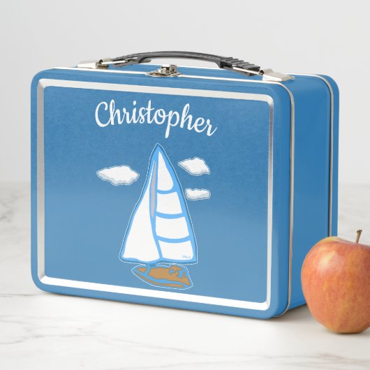 Segelboot Personalisierte Lunch Box (Beispiel)