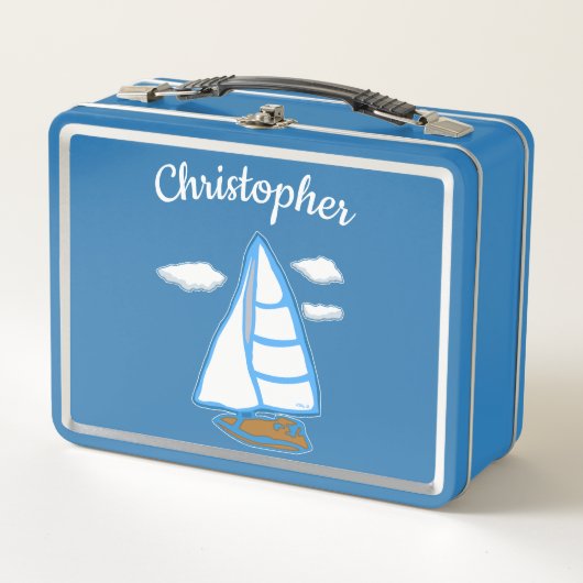 Segelboot Personalisierte Lunch Box (Vorderseite)