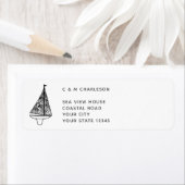 Segelboot Personalisierte Rücksendeadresse (Insitu)