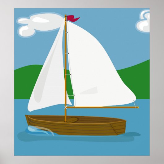 Segelboot Poster (Vorne)