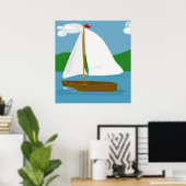 Segelboot Poster (Heimbüro)