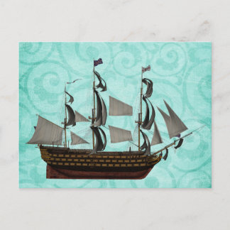 Segelboot Postkarte