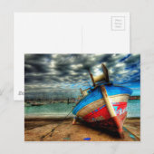 Segelboot Postkarte (Vorne/Hinten)