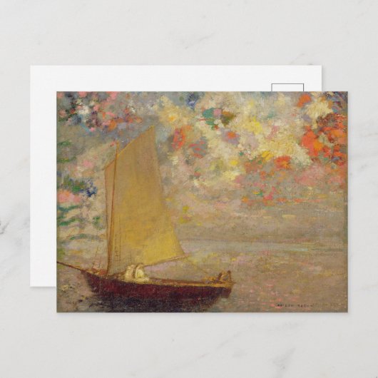 Segelboot Postkarte (Vorne/Hinten)