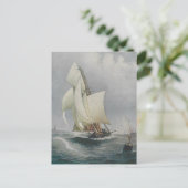 Segelboot Postkarte (Stehend Vorderseite)