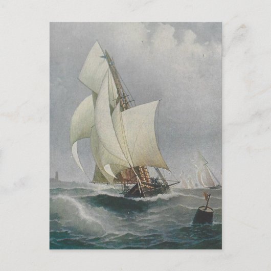 Segelboot Postkarte (Vorderseite)