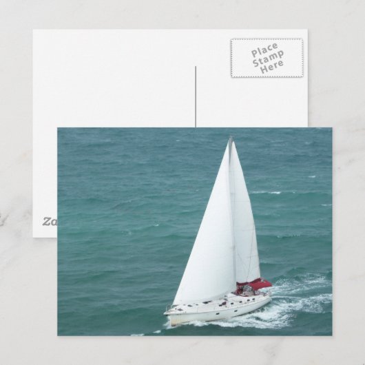 Segelboot-Postkarte Postkarte (Vorne/Hinten)