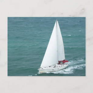 Segelboot-Postkarte Postkarte