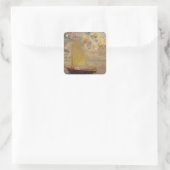 Segelboot Quadratischer Aufkleber (Tasche)